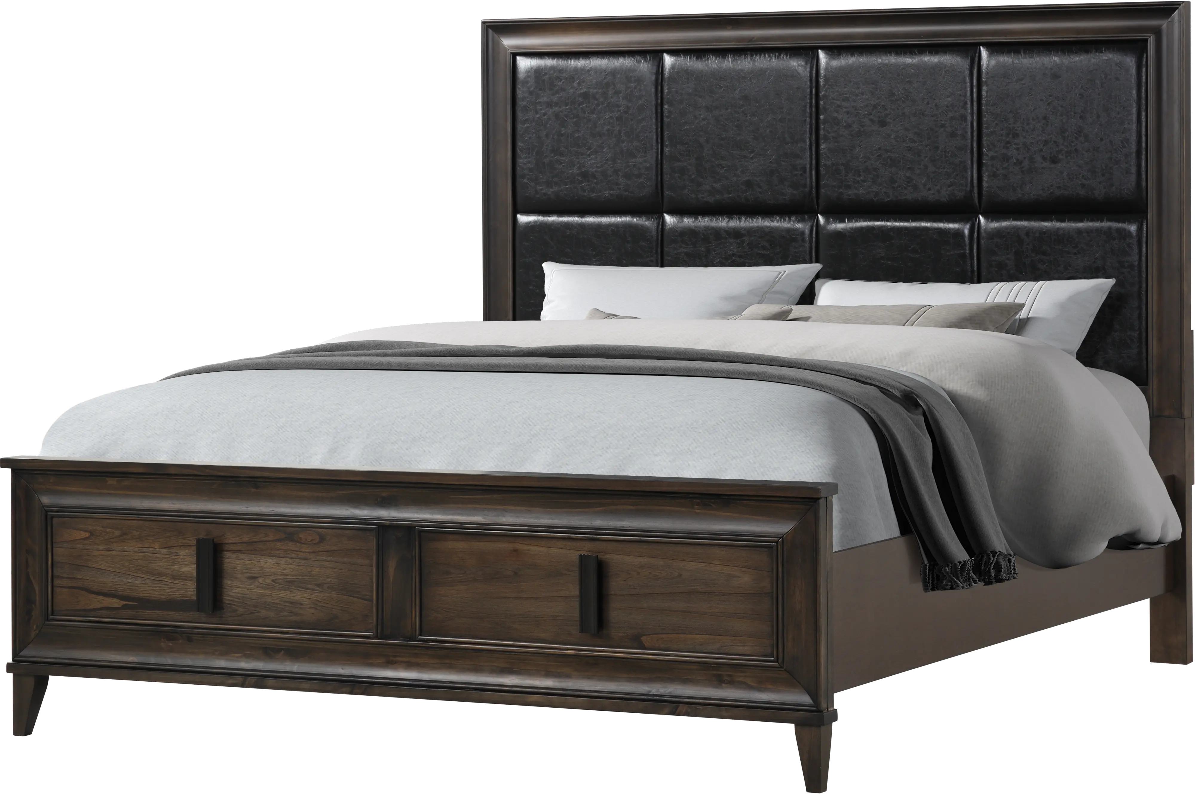 Stormont Brown King Storage Bed