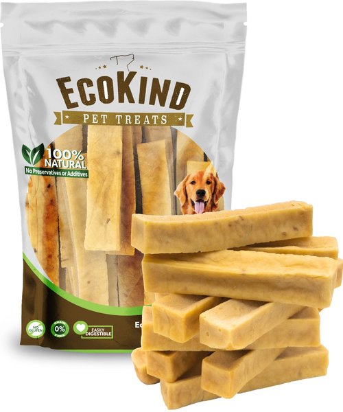 EcoKind Gold Peanut Butter Flavored Yak Chews Dog Treat， Large