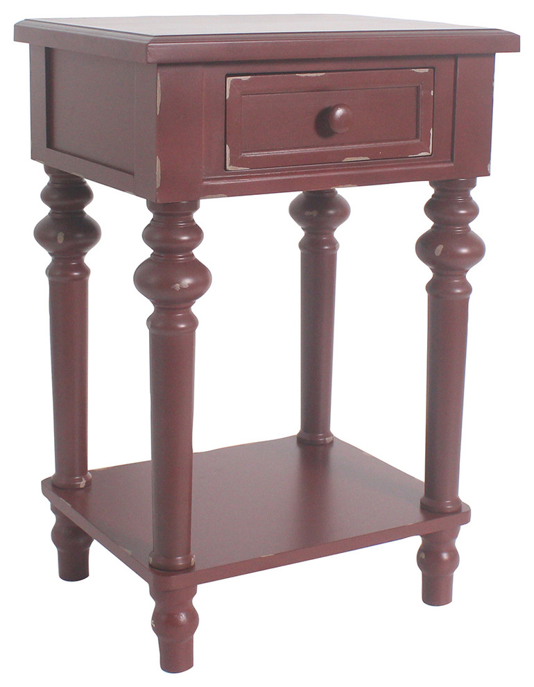 Brooks Accent End Table  25 3/4 quotTall   Traditional   Side Tables And End Tables   by Urbanest Living  Houzz