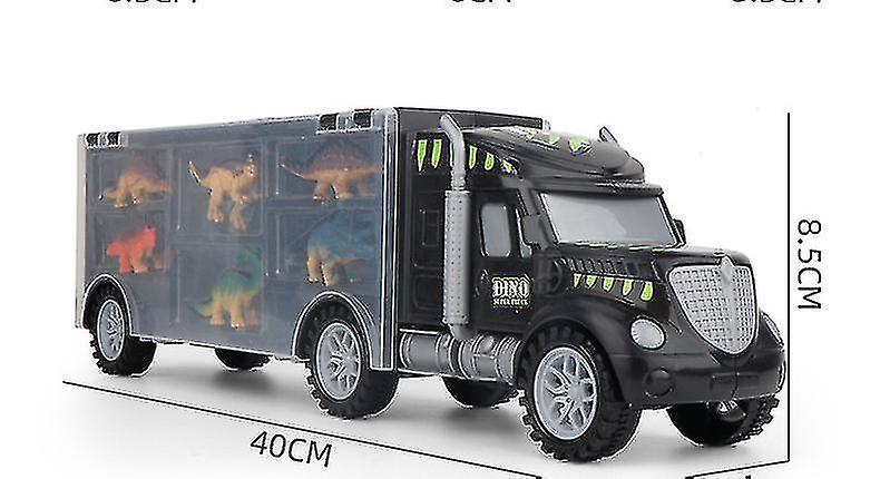 Dinosaur Toys Truck Transport Carrier Truck Toys With Dinosaur Toys Animals Toys Double Inside Storage Set For Kids