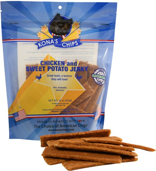 Kona's Chips Chicken and Sweet Potato Jerky Dog Treats