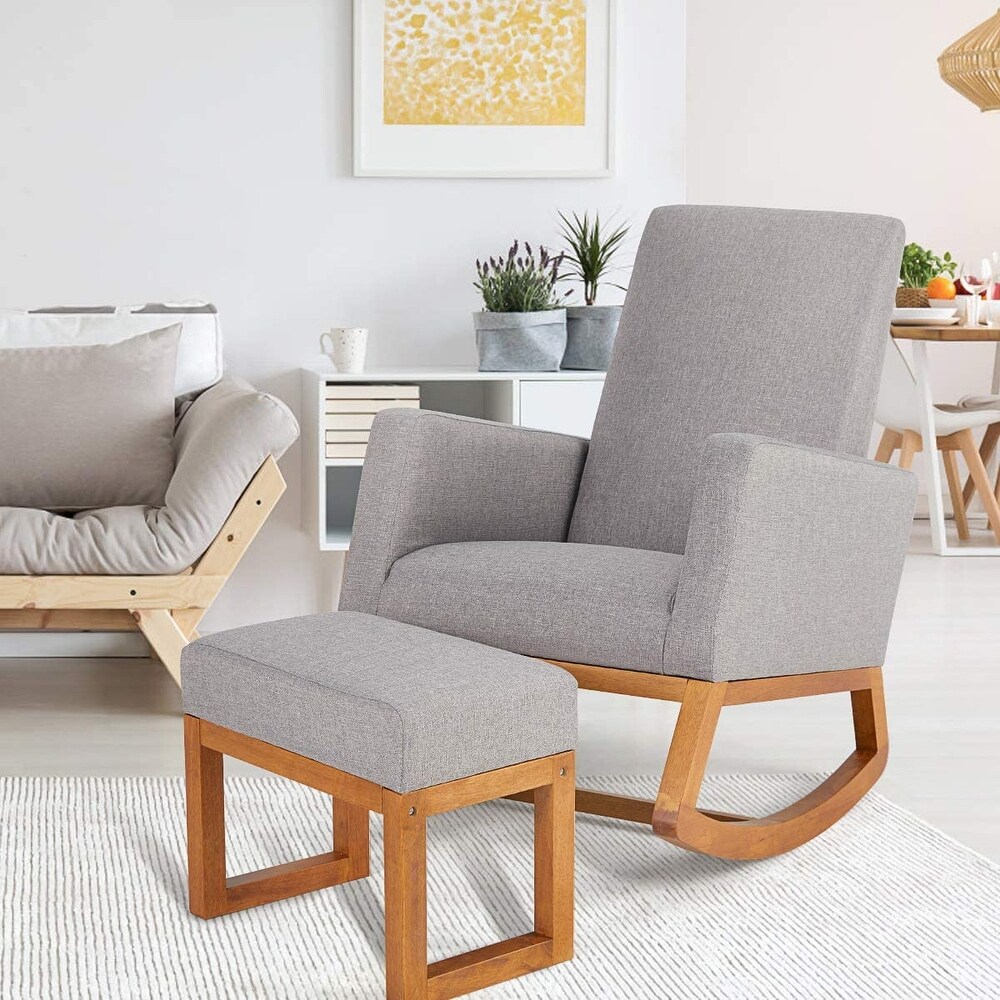 Rocking Chair Mid Century Accent Chair