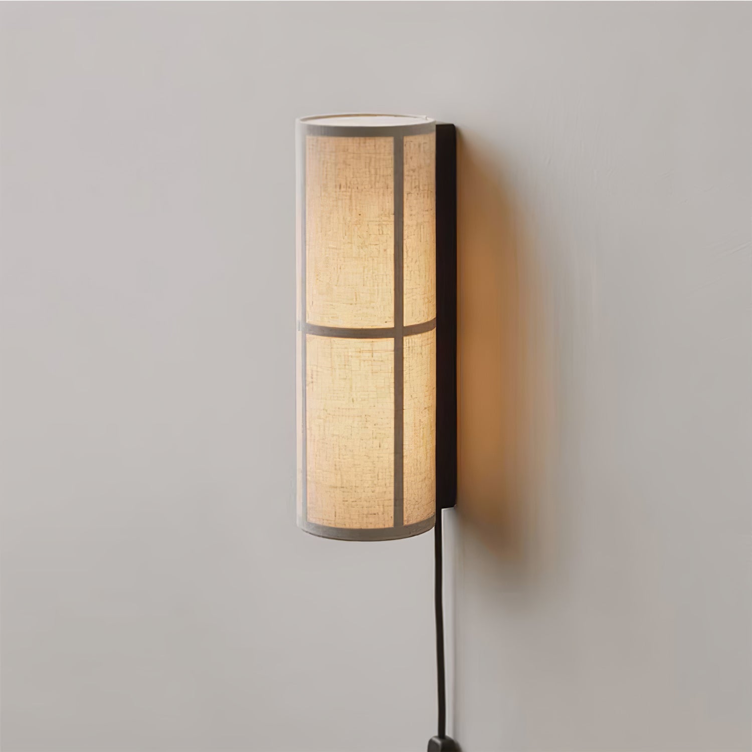 Cylinder Fabric Wall Lamp