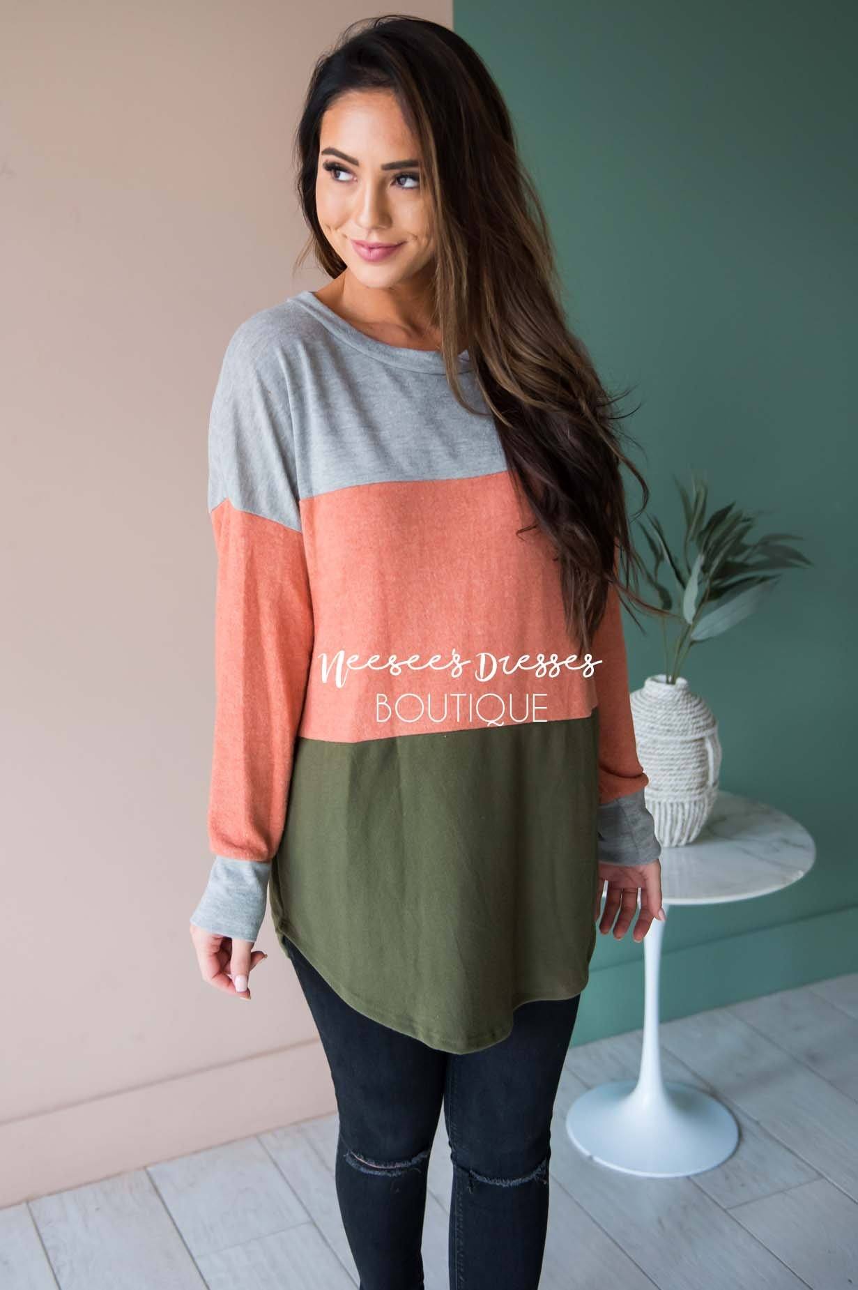 Darling Be Mine Color Block Sweater