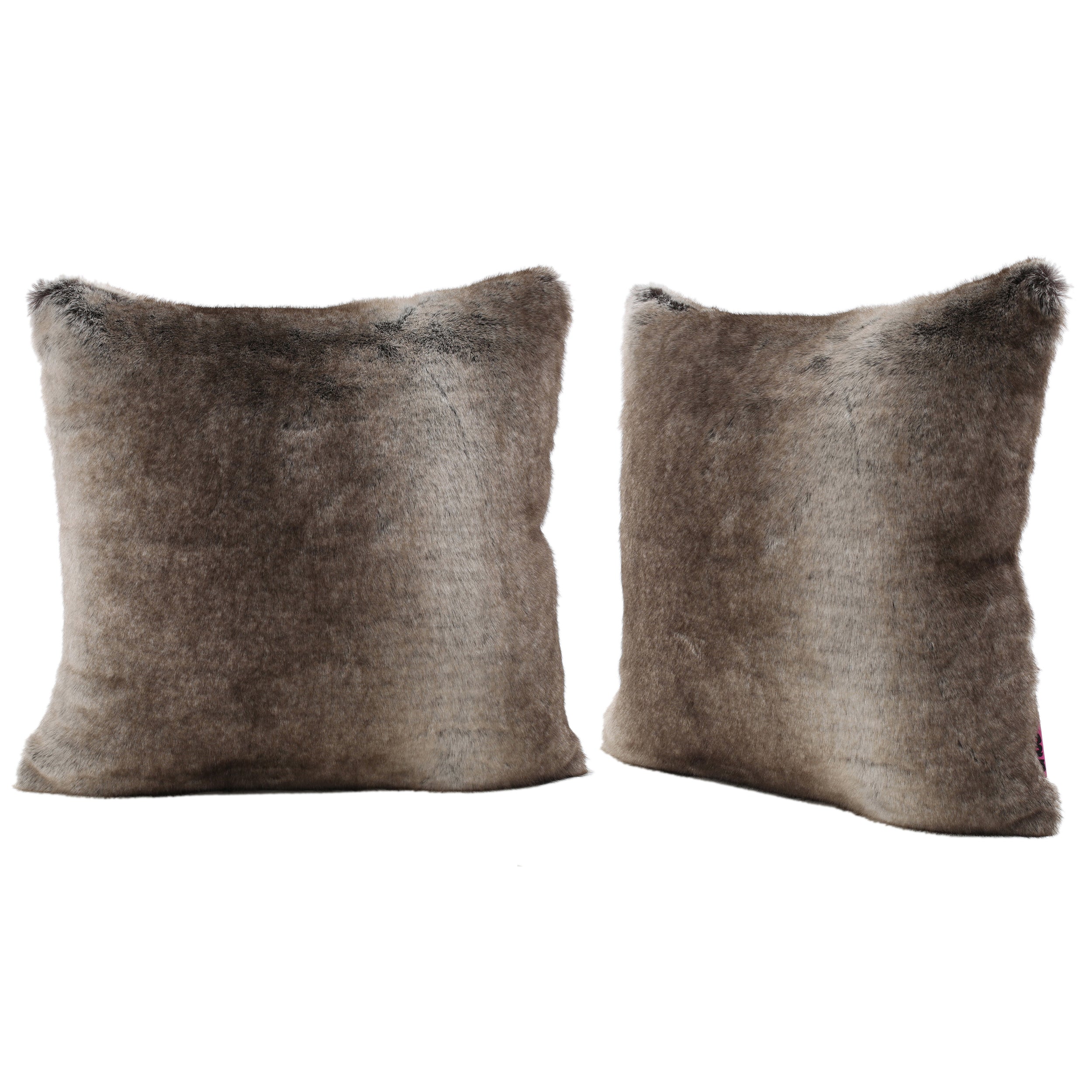 Ellison Modern Glam Faux Fur Throw Pillow