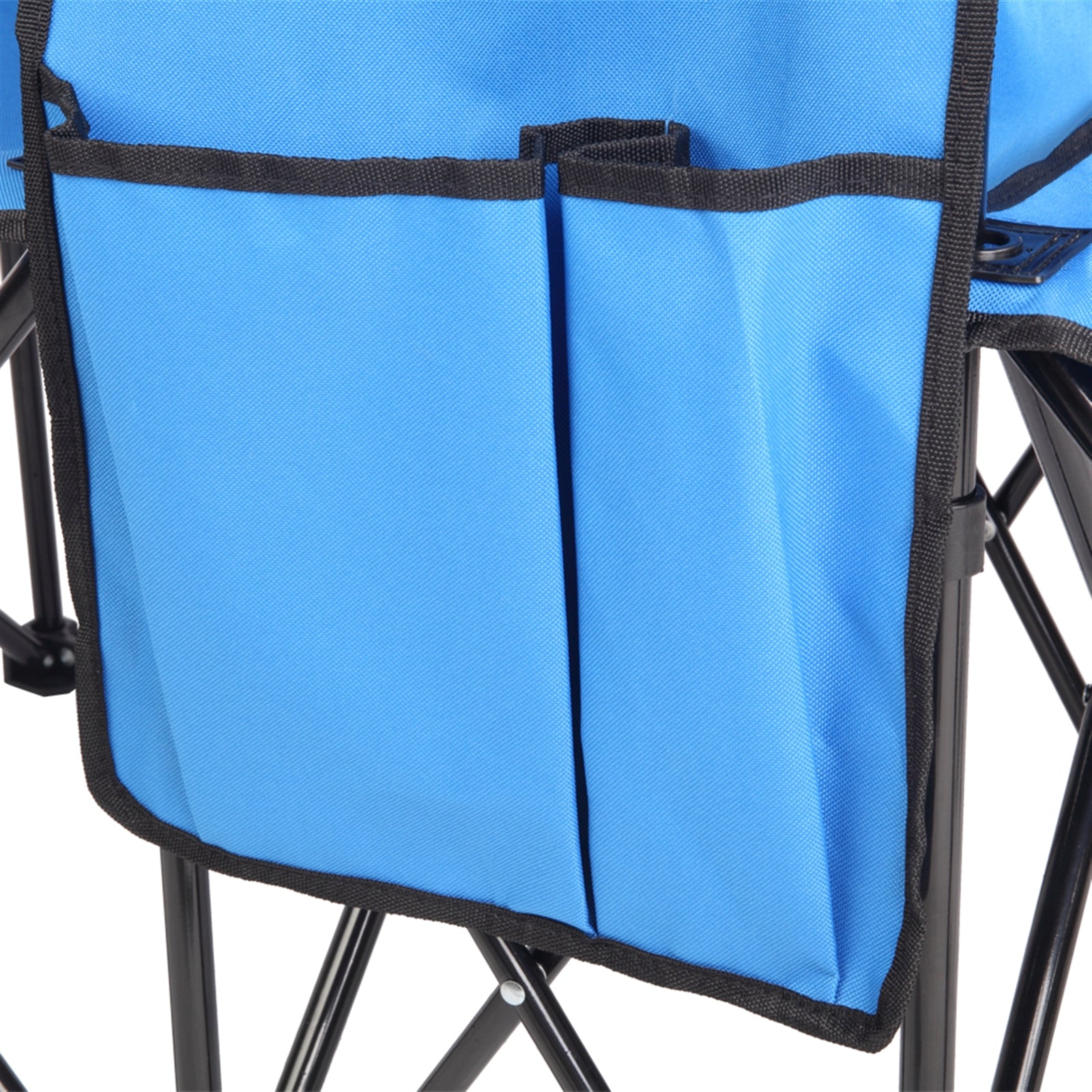 Arttoreal Double Beach Chair with Removable Umbrella Canopy，Portable Folding Beach Chair for Oudoor，Camping and Picnic，Blue