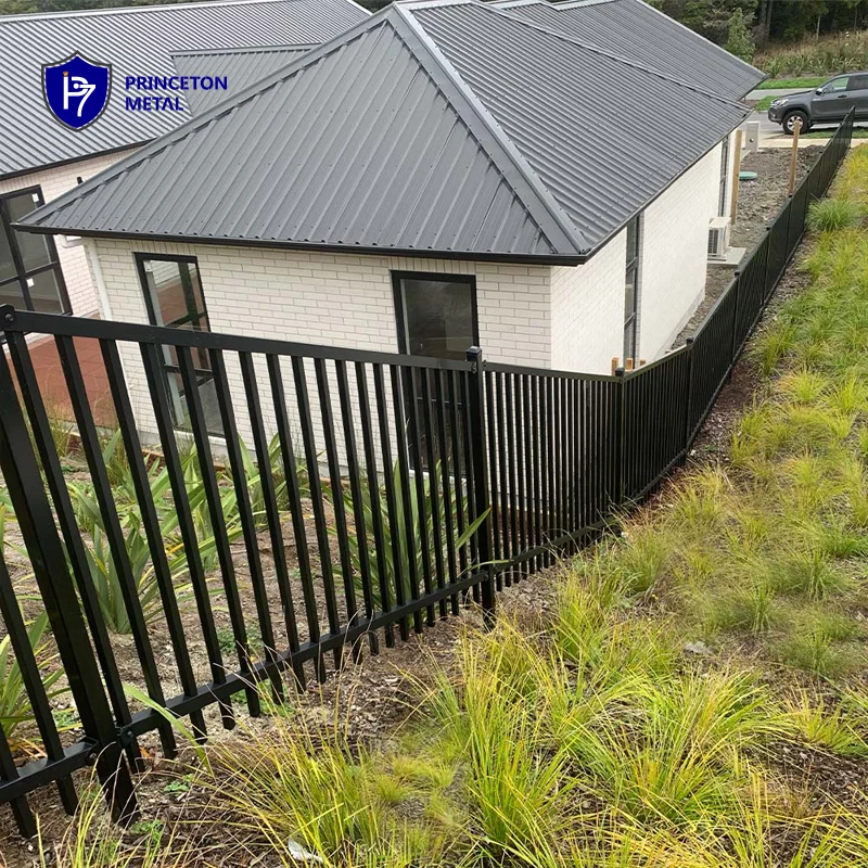 Customized metal Prefabricated fencing panels tubular Steel pool fence aluminum garden picket fencing