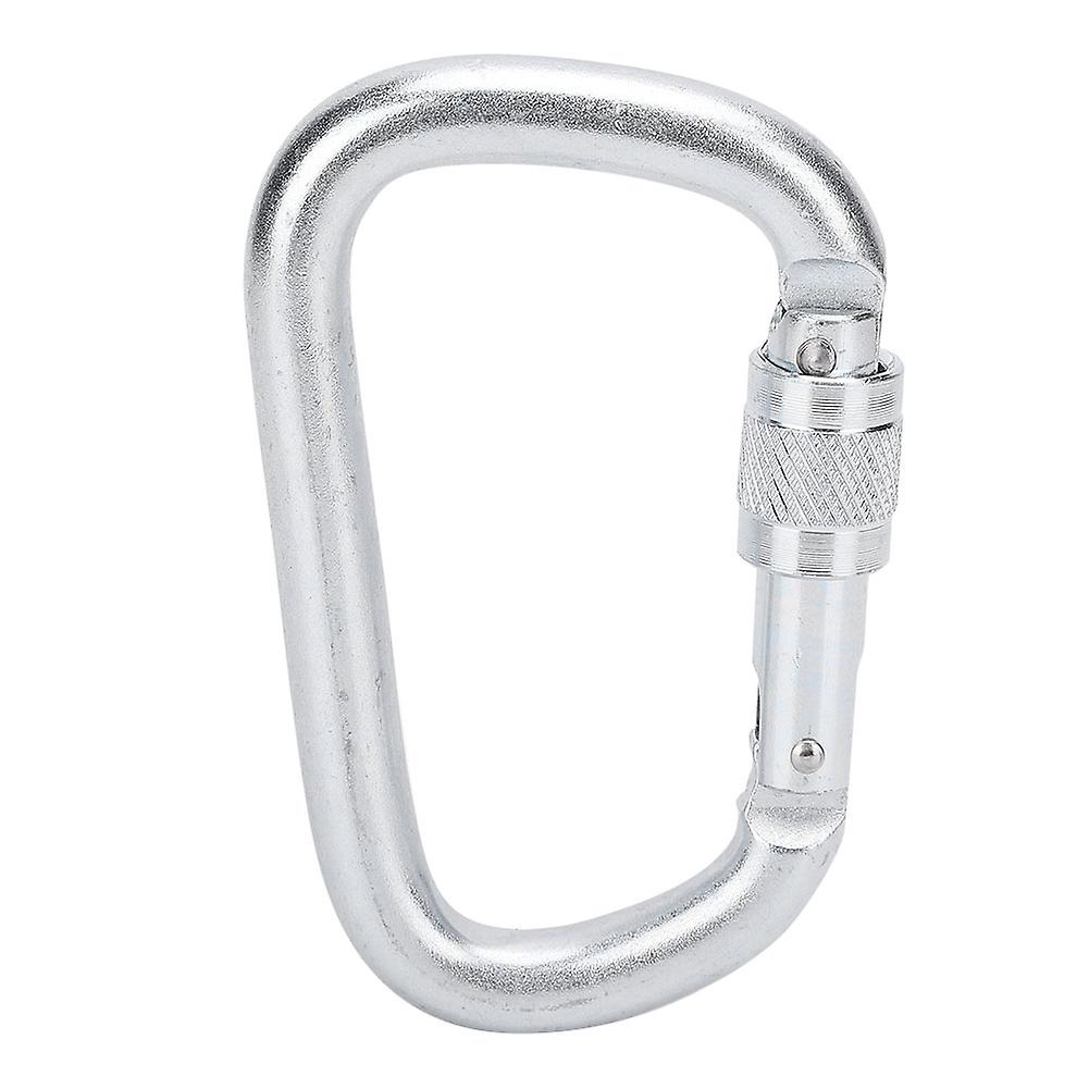 45kn Dand#8209;shape Climbing Carabiner Carbon Steel Security Buckle For Rappelling Rescues Outdoor Gadgets