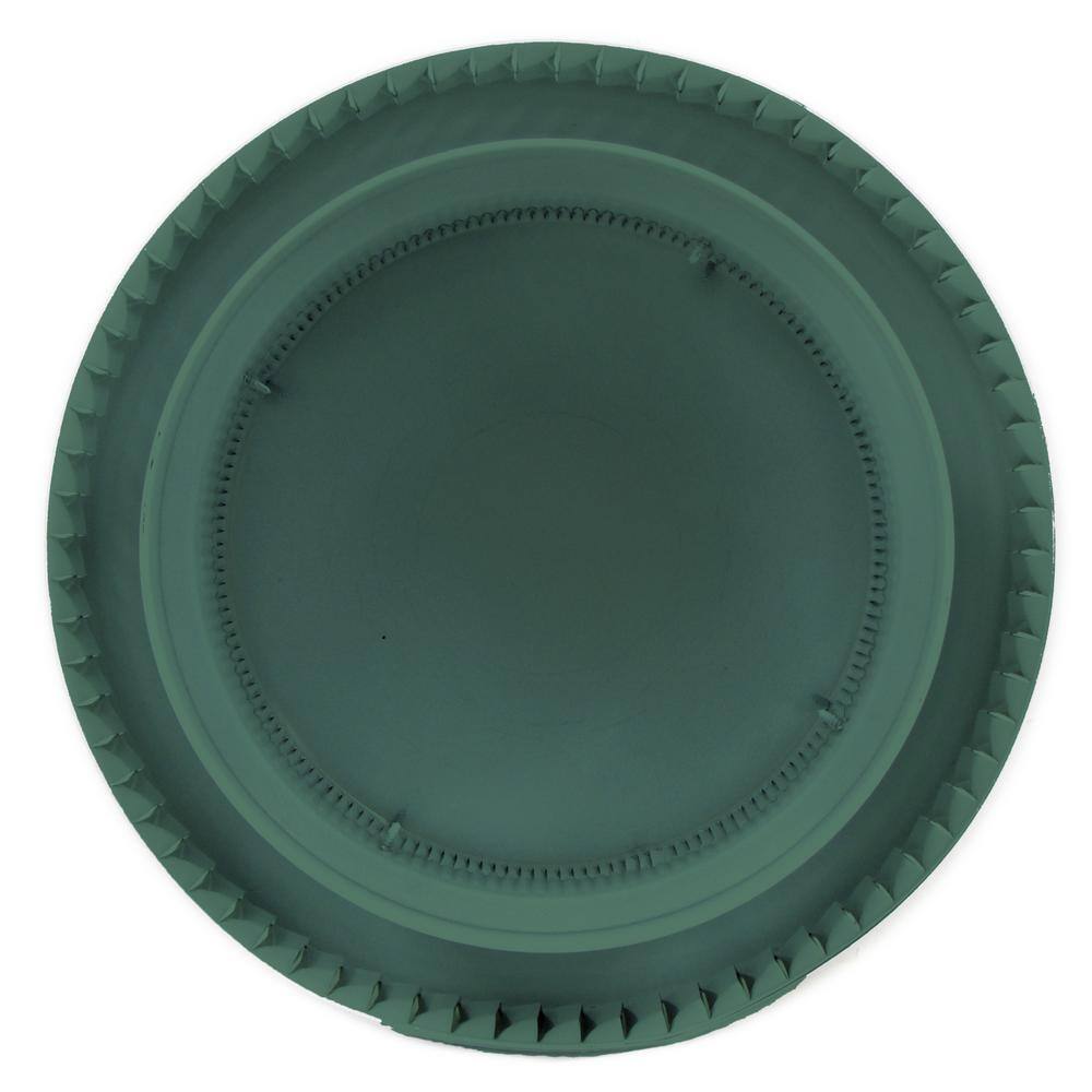 Active Ventilation 10 in. D Aluminum Aura PVC Vent Cap Exhaust Static Roof Vent with Adapter for Sch. 40 or 80 PVC Pipe in Green AV-10-PVC-GR