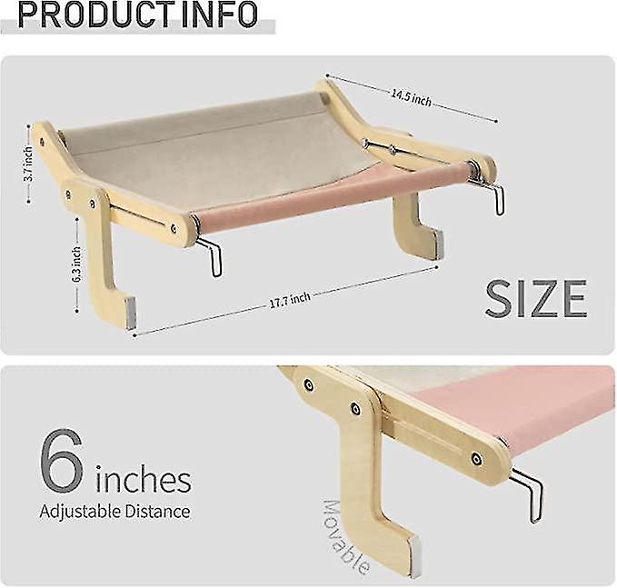 Naiwang Cat Window Perch Lounge Mount Hammock Window Seat Bed Shelves For Indoor Cats No Drilling No Suction