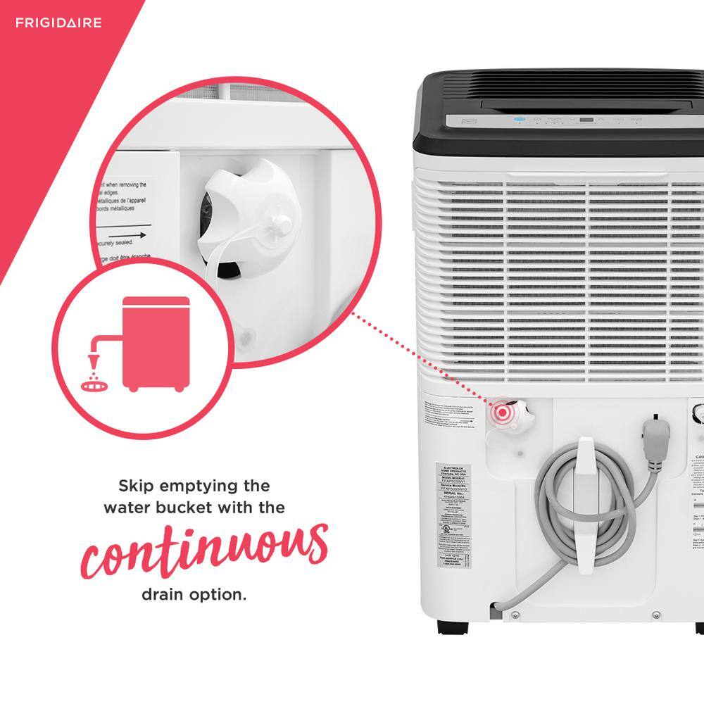 Frigidaire High Humidity 50-Pint Capacity Dehumidifier with Built-in Pump FFAP5033W1