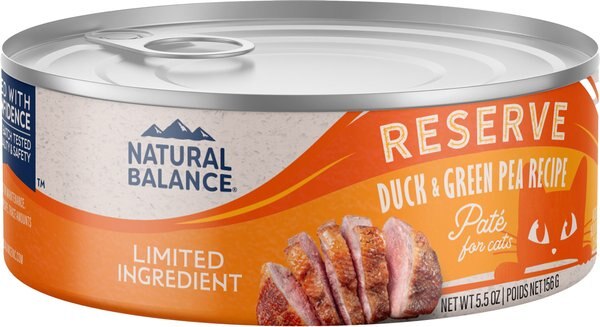 Natural Balance Limited Ingredient Reserve Duck and Green Pea Recipe Wet Cat Food