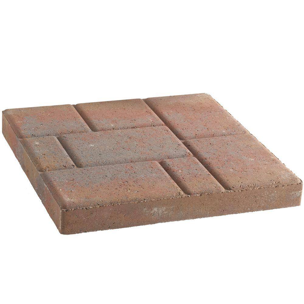 Pavestone Stratford 16 in. x 16 in. x 1.75 in. Old Town Blend Concrete Step Stone 72499