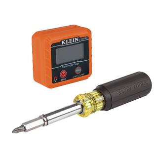 Klein Tools Digital Angle GaugeLevel and Magnetic Multi-Bit Screwdriver Tool Set M2O41531KIT