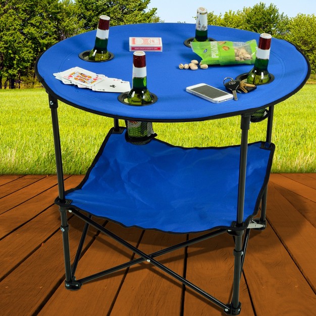 Picnic At Ascot Travel Folding Canvas Table For Picnics And Tailgating