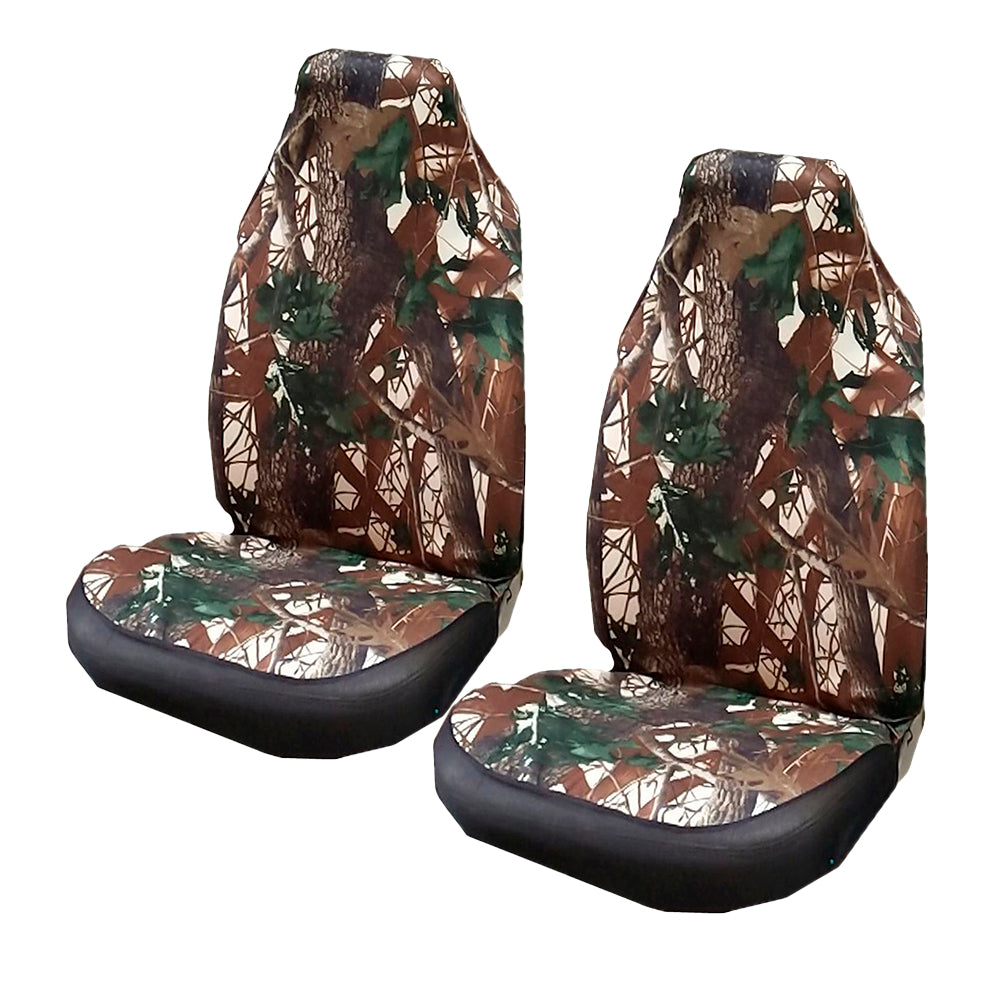 NICEXMAS 2pcs Universal Camouflage Front Seat Cover Bucket Seat Cover Blanket Pad Protectors for Car SUV Truck