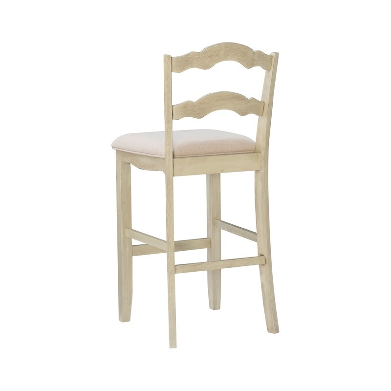 Fulton White Washed Bar Stool