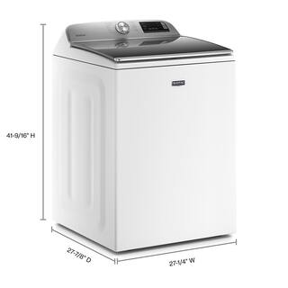 Maytag 4.7 cu. ft. Smart Capable White Top Load Washing Machine with Extra Power Button and Deep Fill Option MVW6230HW