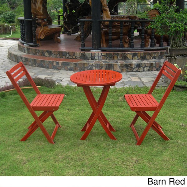 Royal Fiji Acacia 3piece Folding Bistro Set