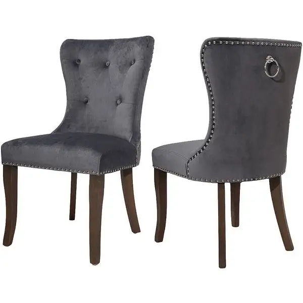 Dining Chair Tufted Armless Chair Upholstered Accent Chair,Set of 4