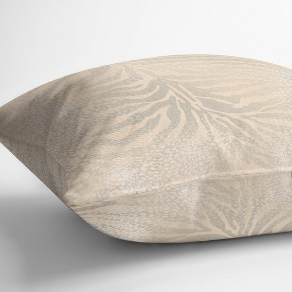 ZEBRA SPOTS CREAM Indoor|Outdoor Pillow By Kavka Designs