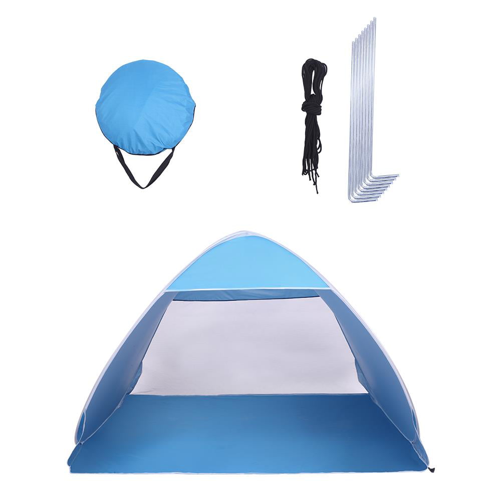 Winado 2-3 Person Beach Tent Pop up Sun Shelter Tent for Camping Blue