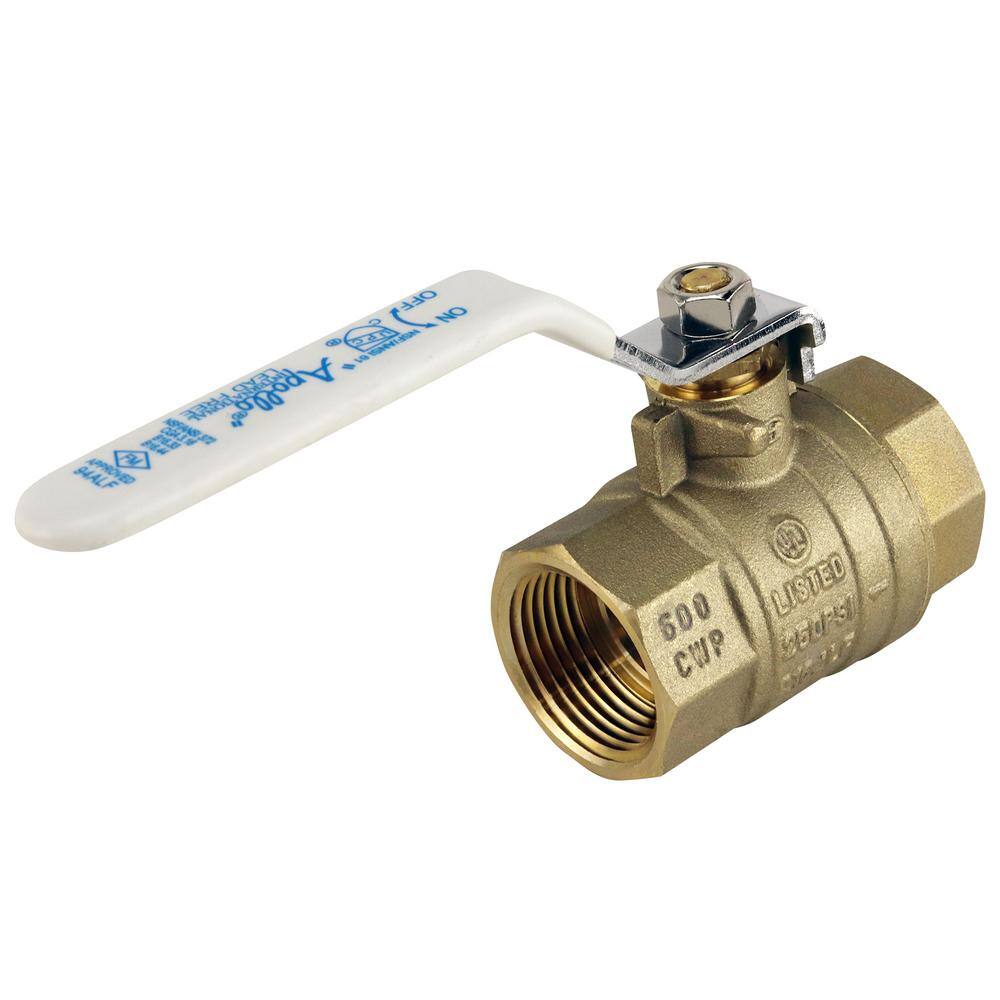 Apollo 1 in. Lead Free Brass FNPT x FNPT Full-Port Ball Valve 94ALF10501A