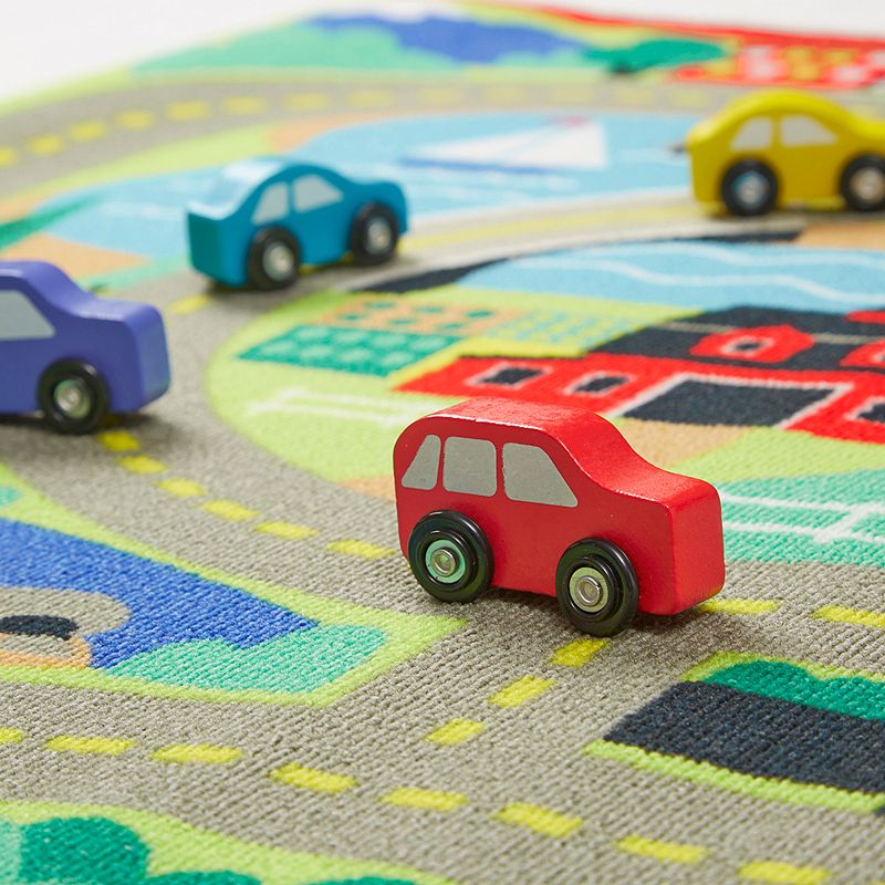 Melissa and Doug Round the Town Road Rug