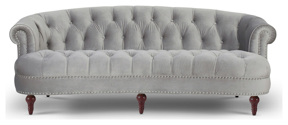 La Rosa Victorian Chesterfield Tufted Sofa   Traditional   Sofas   by Jennifer Taylor Home  Houzz