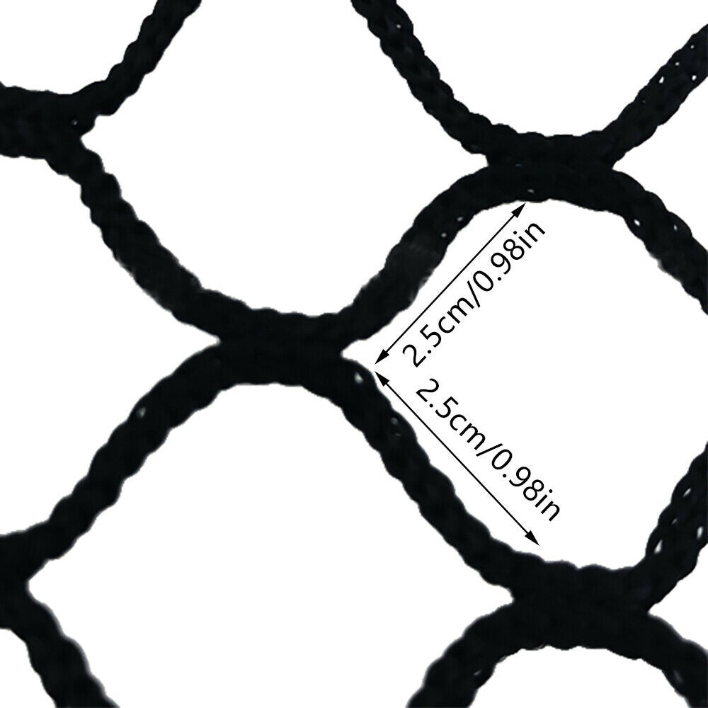 Oukaning 10x10ft Golf Practice Net Sports Net HDPE Netting Training Hitting Aids Barrier Netting Black