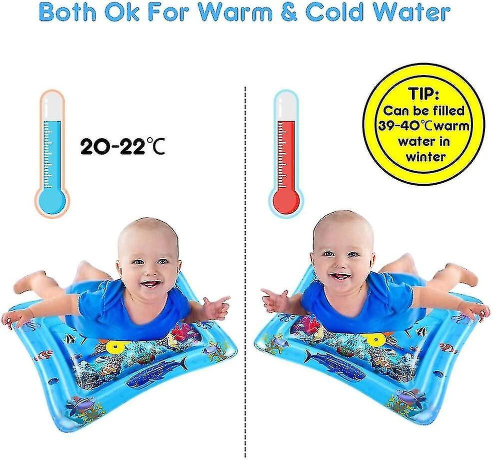 Baicccf Tummy Time Water Mat Inflatable Baby Water Play Mat For Kids Perfect Sensory Toys For Baby E