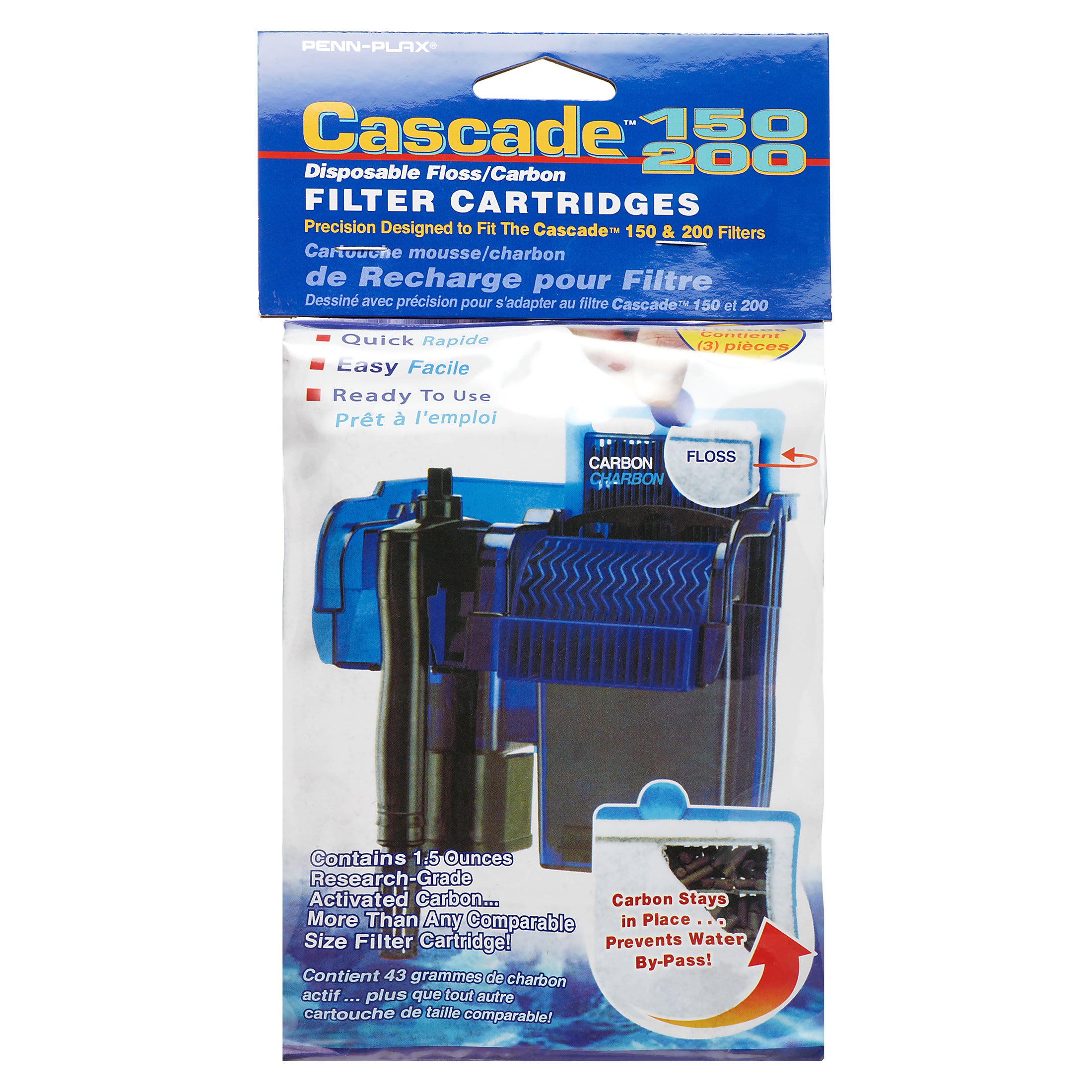 Cascade Penn Plax， Cascade hang on power replacement filter cartridge