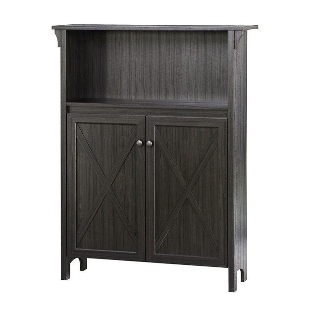 Saint Birch Hawksbury Storage Cabinet With Open Shelf Espresso