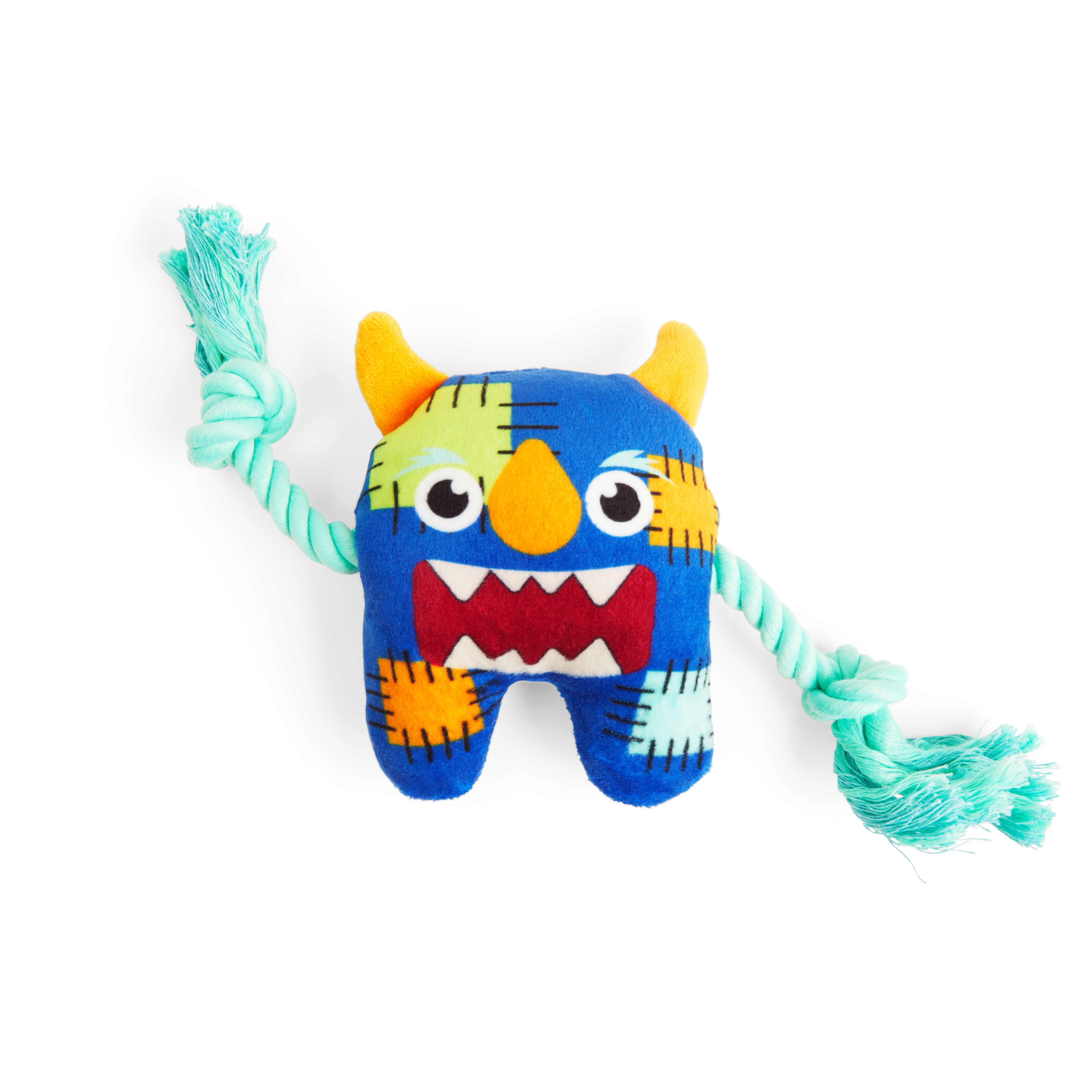 Leaps  Bounds Monster with Rope Dog Toy， Medium