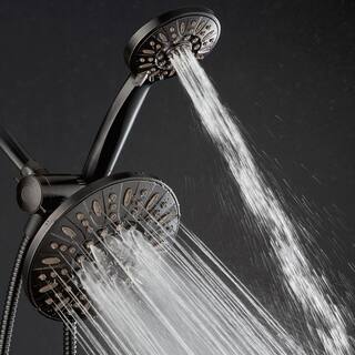 AquaDance 48-spray 7 in. Dual Shower Head and Handheld Shower Head in Oil Rubbed Bronze 9928