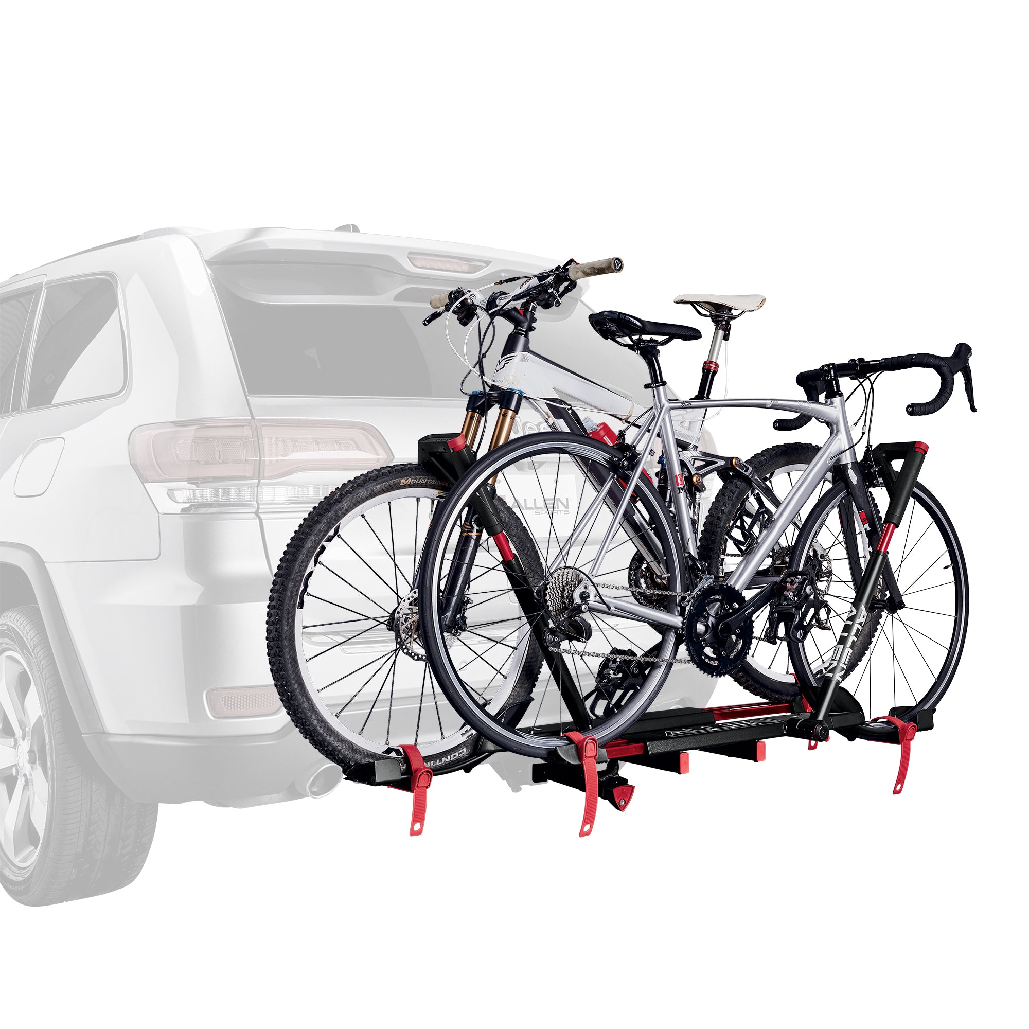 Allen Sports Premier Locking 2-Bike Carrier - Easy Load Tray Style for 1 1/4