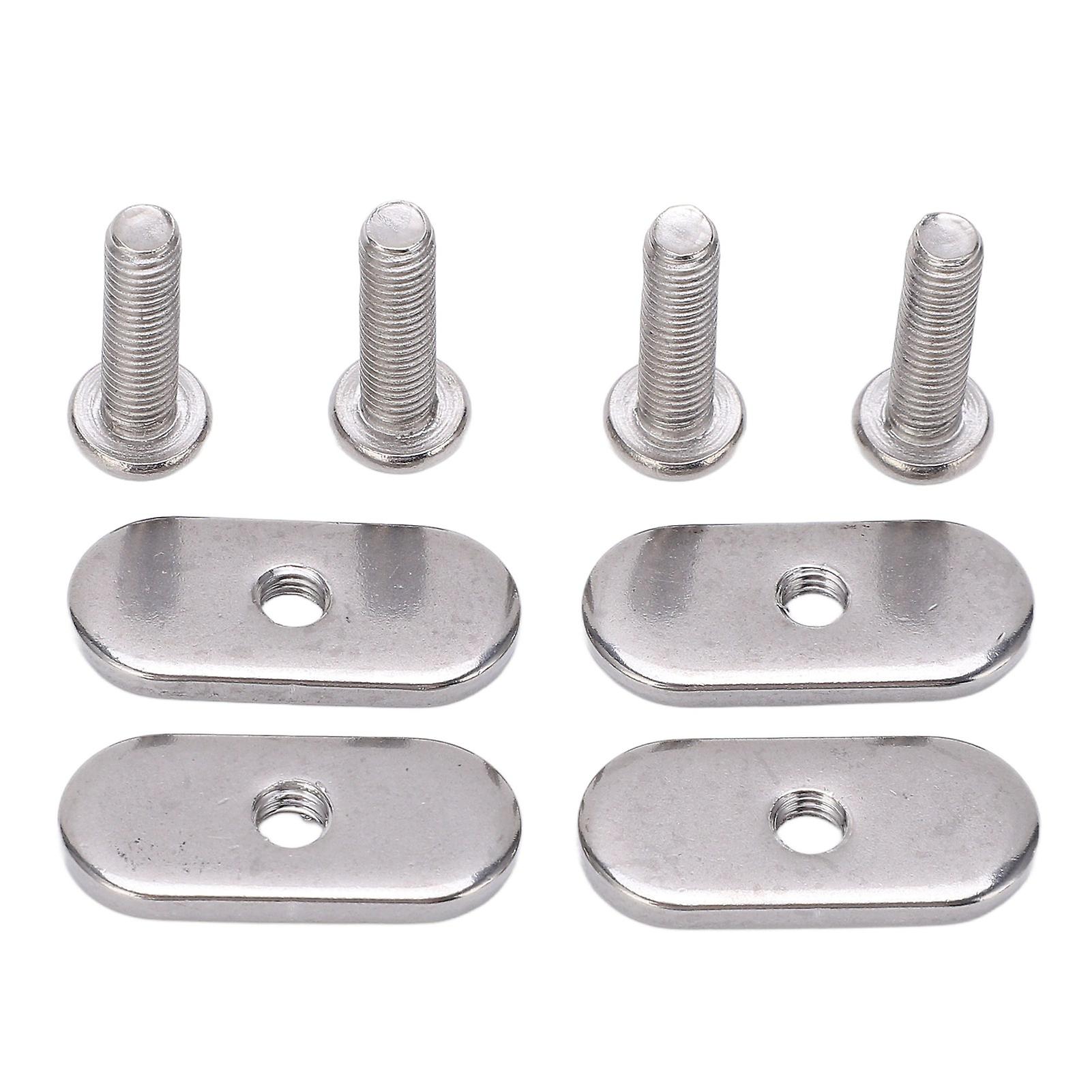 4 Sets Kayak Rail Screw Stainless Steel M5 Thread Rust Proof Boat Track Nuts For Canoes