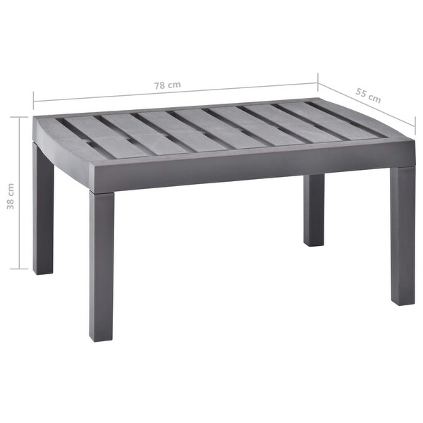 vidaXL Patio Table Mocha 30.7