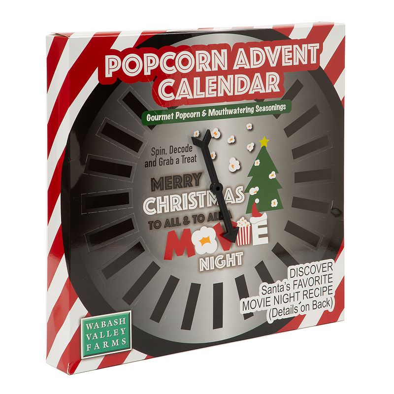 Wabash Valley Farms Seasons Greetings Popcorn Advent Calendar and Bowl Set