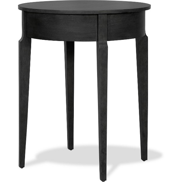 Thaddeus Round Side Table Dark Gray Finch