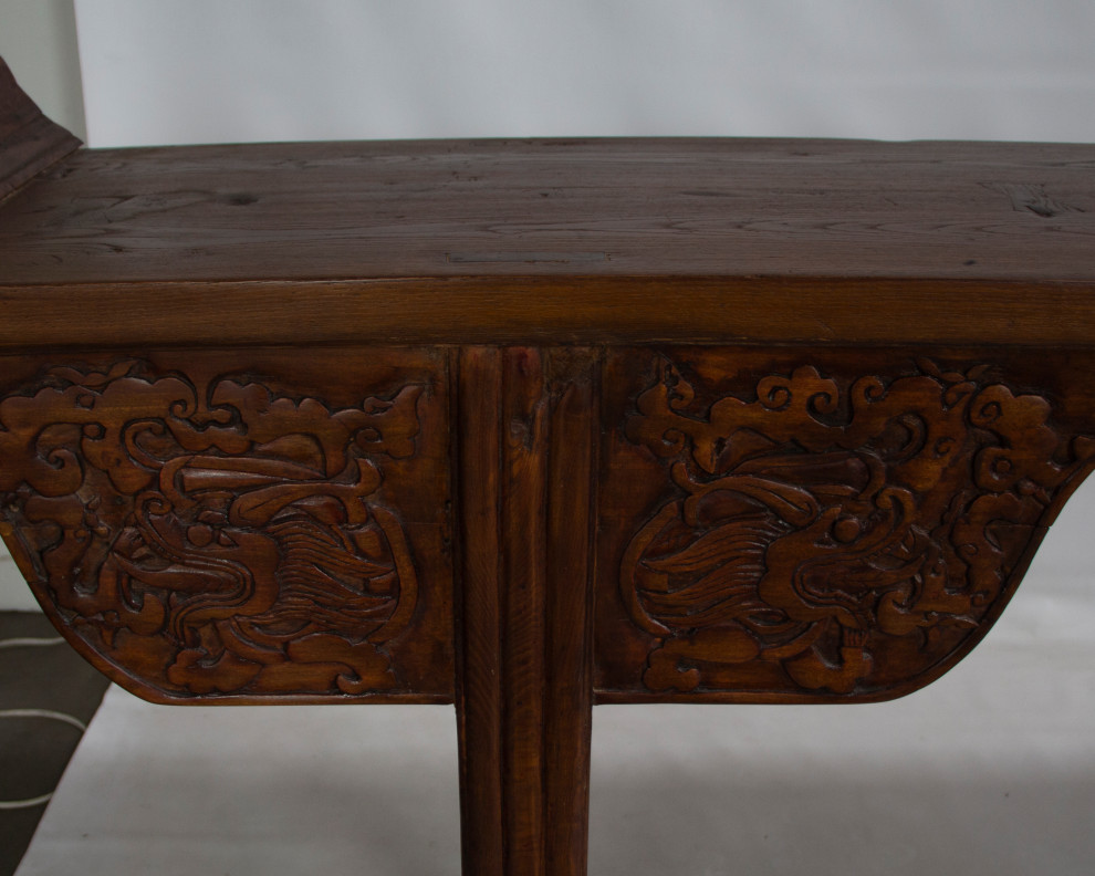 Consigned  Antique Carved Chinese Dragon Console Table   Asian   Console Tables   by Redd Furnishings  Houzz