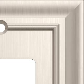 Derby 1-Gang Single DecoratorRocker Wall Plate Satin Nickel (3-Pack) W10244C-SN-K3