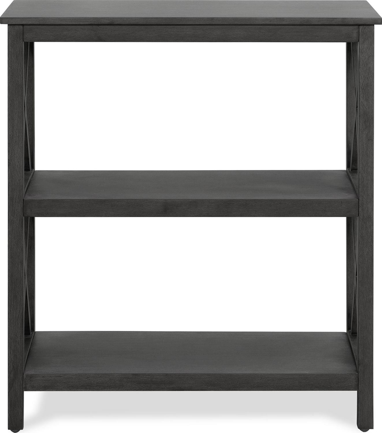 ClickDecor Thompson 3-Tier Accent Shelf， Dark Gray