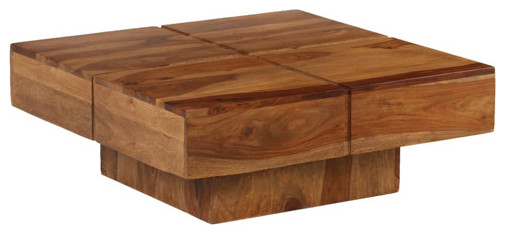 vidaXL Coffee Table Vintage End Table Side Table 31.5 Inch Solid Wood Acacia   Coffee Tables   by vidaXL LLC  Houzz