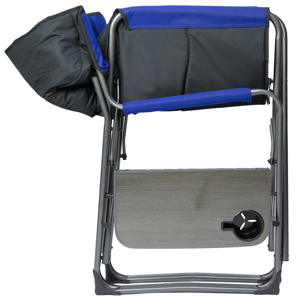 Ozark Trail Camping Director Chair XXL, Blue, Adult