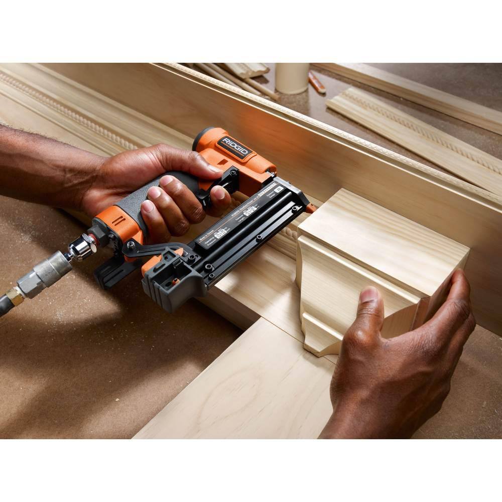 RIDGID Pneumatic 23-Gauge 1-38 in. Headless Pin Nailer with Dry-Fire Lockout R138HPF