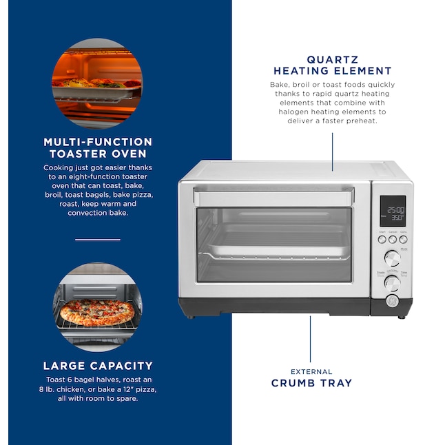 GE 6-Slice Stainless Steel Convection Toaster Oven (1500-Watt)