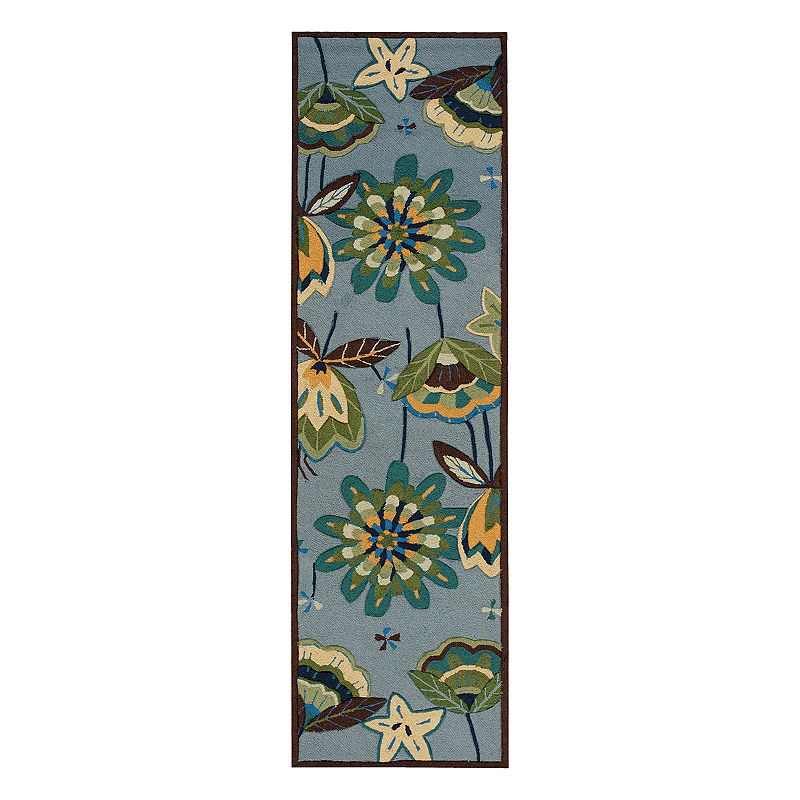 Nourison Fantasy Aqua Floral Area Rug