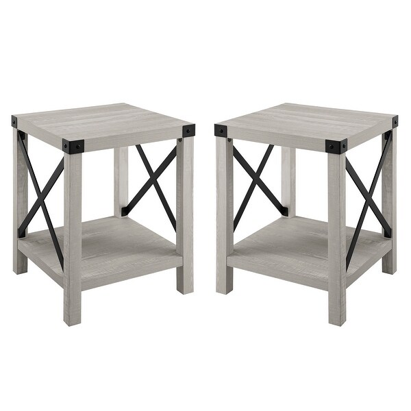 Middlebrook Kujawa 18-in. X-side Accent Table - Set of 2