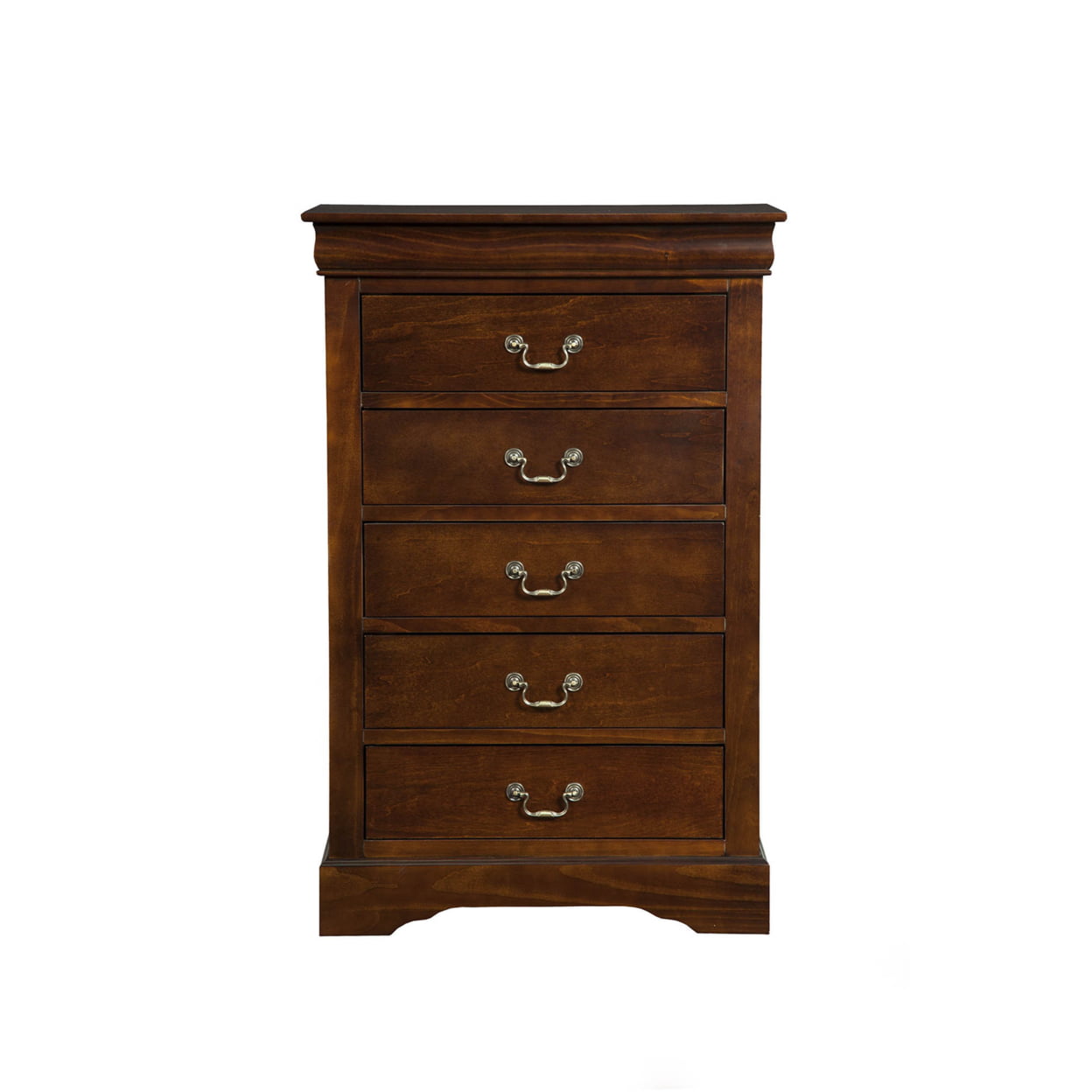 West Haven 5 Drawer Tall Boy Chest - Cappuccino